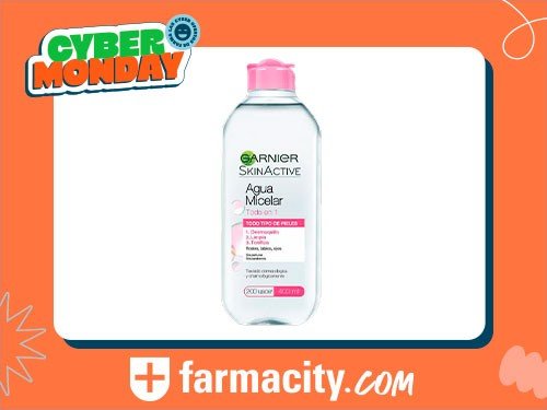 AGUA MICELAR GARNIER SKIN ACTIVE X 400 ML