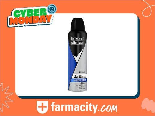 Antitranspirante en Aerosol Rexona Clinical Clean x 150 ml