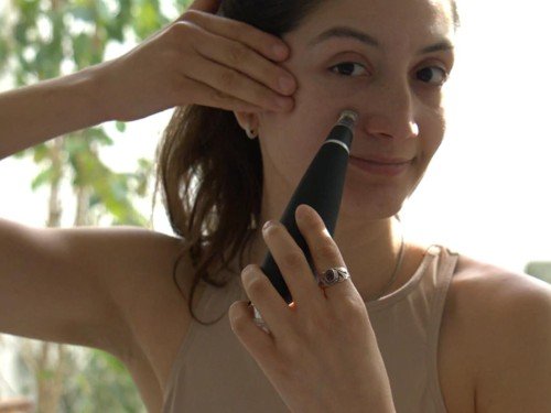 Microdermoabrasión con punta de diamante, exfoliación, puntos negros