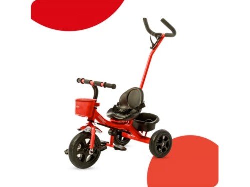 Triciclo Bebesit con Manija Rojo Bebesit SL-1701-B