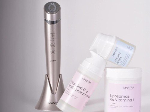 Radiofrecuencia facial + kit de uso completo, tonifica, firmerza