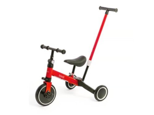 Triciclo Bebesit 2 en 1 con barra de empuje Rojo SL-2023-B