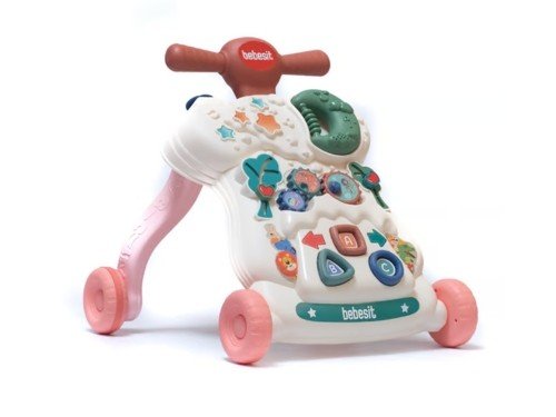 Caminador Musical con Panel Didáctico Rosa Bebesit 1226-B