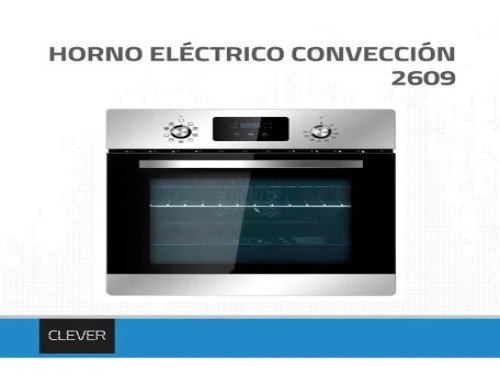 Horno Eléctrico Clever 2609 60 Lts 9 Funciones Inox