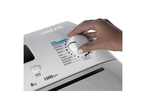 Lavarropas Superior 8 kg Blanco 1000 RPM Drean LTDR0810PB0