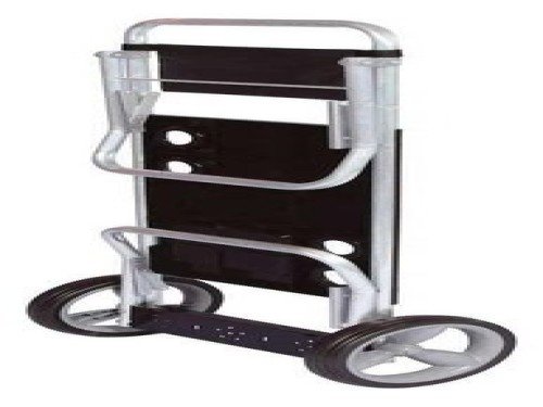 Carrito De Playa De Aluminio Negro Mor 002595 Color Negro