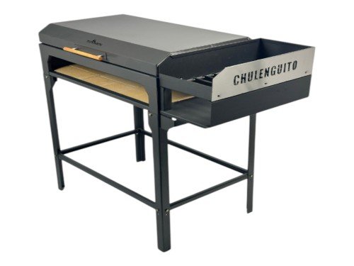 Chulenguito A Leña Enlozado Tromen 02000112 Color Negro