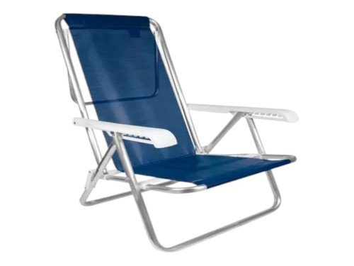 Silla De Playa De 8 Posiciones - Color Mor Navy