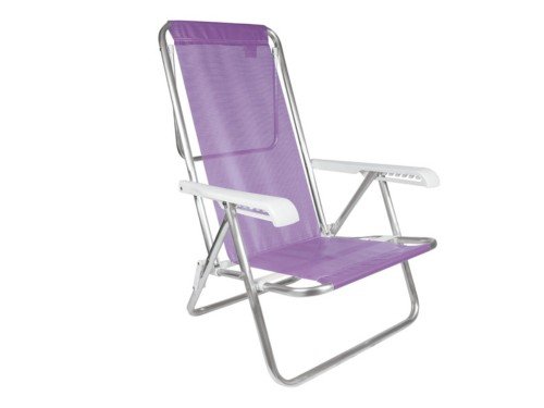 Reposera Silla Mor 8 Posiciones Reclinable Aluminio Violeta