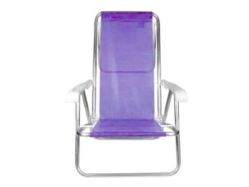 Reposera Silla Mor 8 Posiciones Reclinable Aluminio Violeta