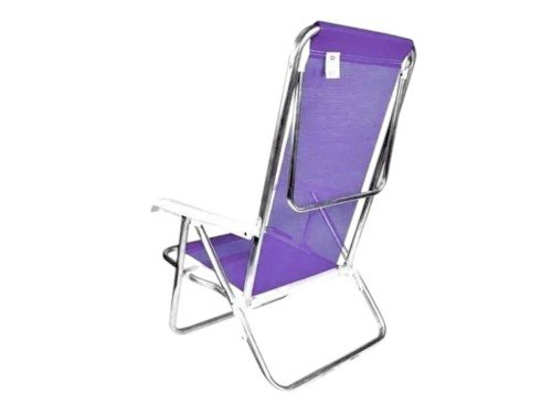 Reposera Silla Mor 8 Posiciones Reclinable Aluminio Violeta
