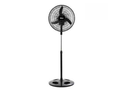 Ventilador De Pie Liliana Vprn18 Negro 3 Palas De Plástico