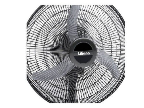 Ventilador De Mesa Liliana Votr20 Negro Con 3 Palas Metal