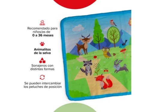 Gimnasio Actividades Cuadrado Celeste – Animales 5010-CJ