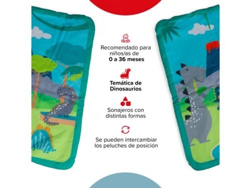 Gimnasio Actividades Cuadrado Turquesa – Dinosaurios 5010-CH