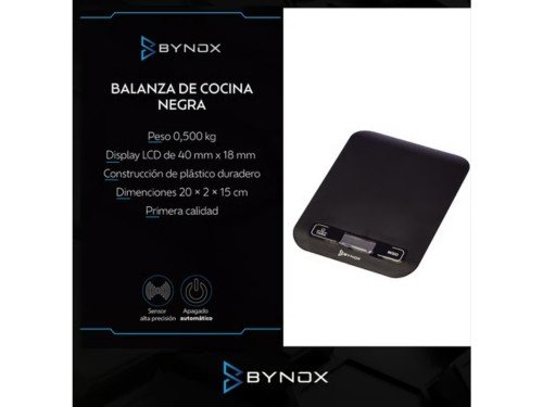 Balanza de Cocina Digital Bynox 3Kg CI-BLZCNP-NE