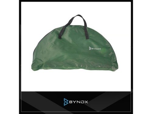 Mesa plegable de camping playa Bynox con posa vasos verde FI-MSPLBA-VE