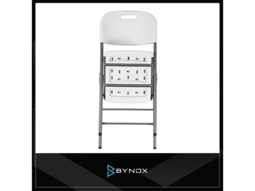 Silla plegable Bynox blanca apta exterior – FI-SILPLE-BL