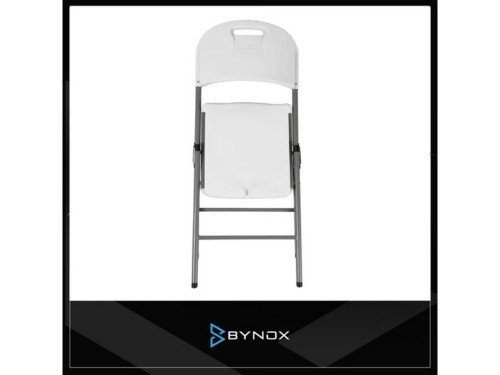 Silla plegable Bynox blanca apta exterior – FI-SILPLE-BL