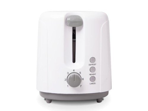 Tostadora Daihatsu Ta1729-gs 800w 2 Panes 2 Funciones Color Blanca