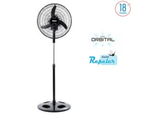 Ventilador de Pie Liliana 18″ 75W 3 vel. 3 aspas y parrilla metálica
