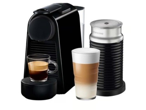Cafetera Nespresso Essenza Mini Negra + Aeroccino A3KD30-AR-BKNE2-E