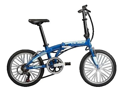 Bicicleta Olmo Pleggo P10 Rodado 20 Azul Y Celeste