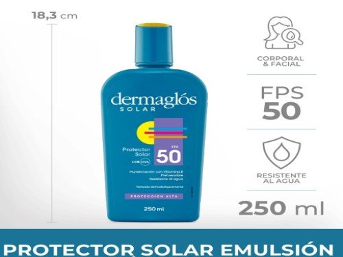 Protector solar corporal FPS50 250ml Dermaglós