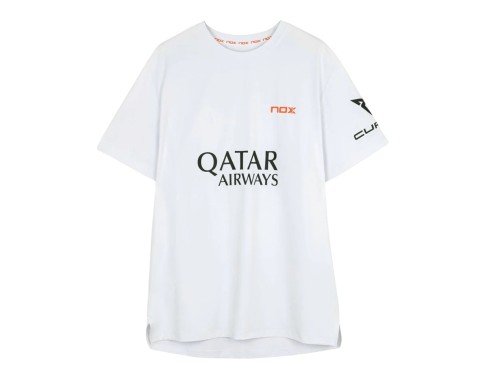 Remera Nox Sponsors AT10 Blanca by Agustín Tapia