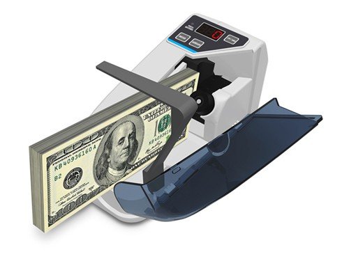 Contadora de billetes portátil 650 Bill/Min función ADD