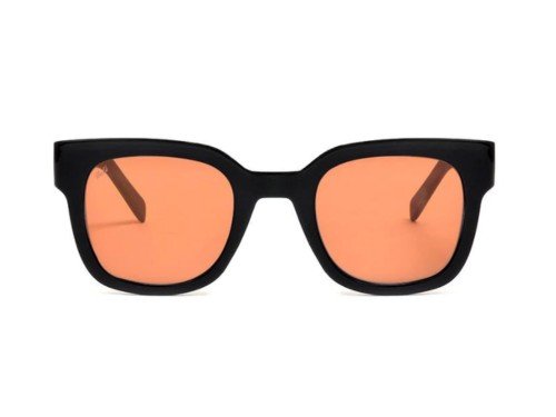 Anteojos Lentes De Sol Vulk Katleen Negro Mate