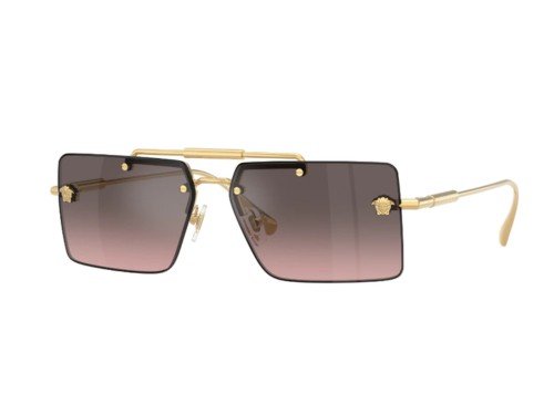 Anteojos Lentes De Sol Versace 2245 Gold Pink