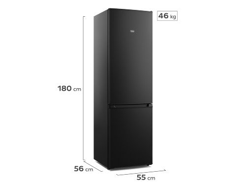 Heladera Gafa Bottom freezer Negra HGBF270N
