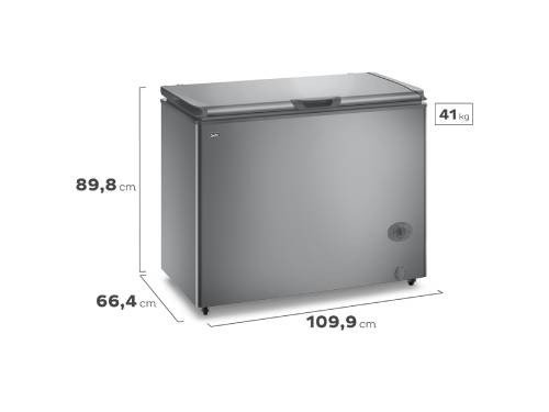 Freezer Horizontal Gafa Inverter 280L Plata FGHI300P-L