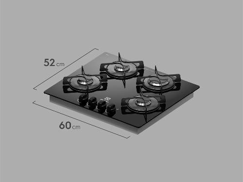 Anafe a Gas Electrolux GC60M 60cm