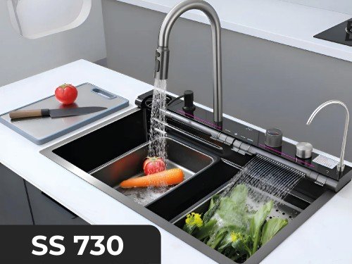 Combo smart bacha cocina SS 730 + DS 05 ducha