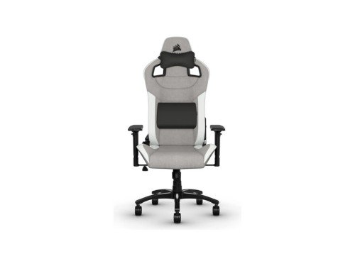Silla De Escritorio Corsair T3 Rush Gamer Ergonómica Blanco y Gris