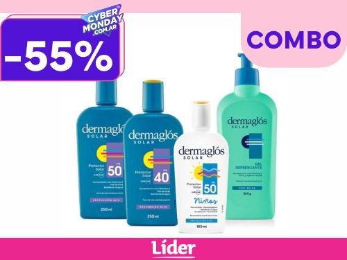 Dermaglos Combo Protector Solar (FPS 40 + FPS 50 + Niños + Post Solar)