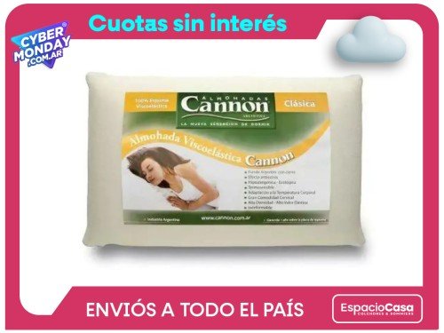 Almohada (40X62) Cannon Visco Clasica Espuma Viscoelástica