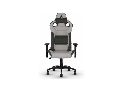 Silla de escritorio Corsair T3 Rush gamer ergonómica gris y charcoal