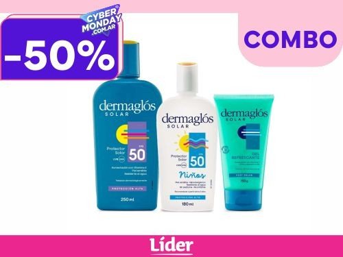 Dermaglos Combo Solar Familiar (F50+ Niños + Post Solar)