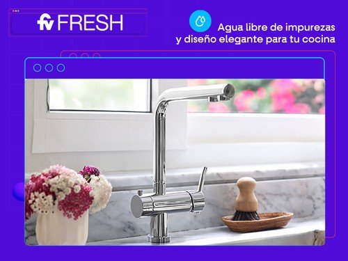 Grifería FV Línea Libby + Filtros de agua bajo mesada