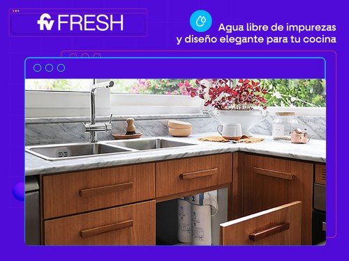 Grifería FV Línea Libby + Filtros de agua bajo mesada