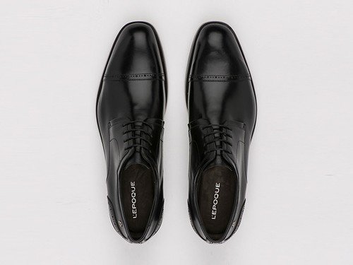 Zapato de cuero Bercy 17 negro Lepoque