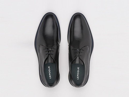 Zapato de cuero Nantes 09 negro Lepoque