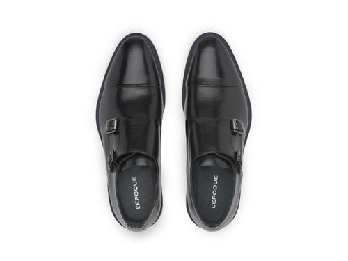 Zapato de cuero Nantes 10 negro Lepoque