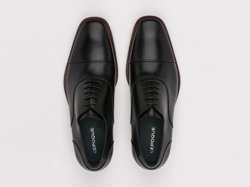 Zapato de cuero Ruan 10 negro Lepoque