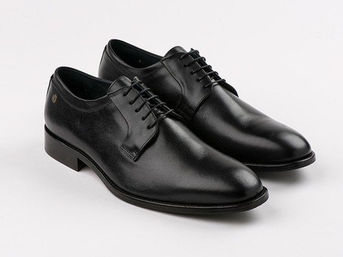 Zapato de cuero Dijon 08 negro Lepoque