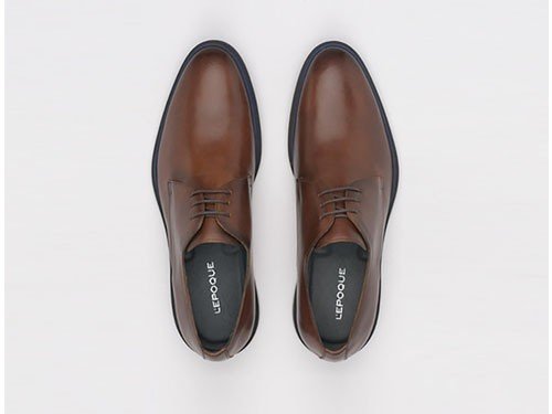 Zapato de cuero Paris 02 Whisky Lepoque