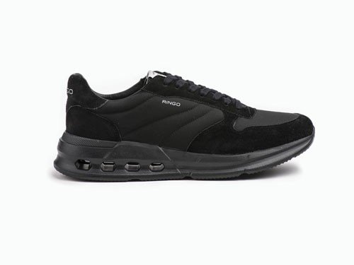 Zapatilla de cuero Way 01 Total Black ringo